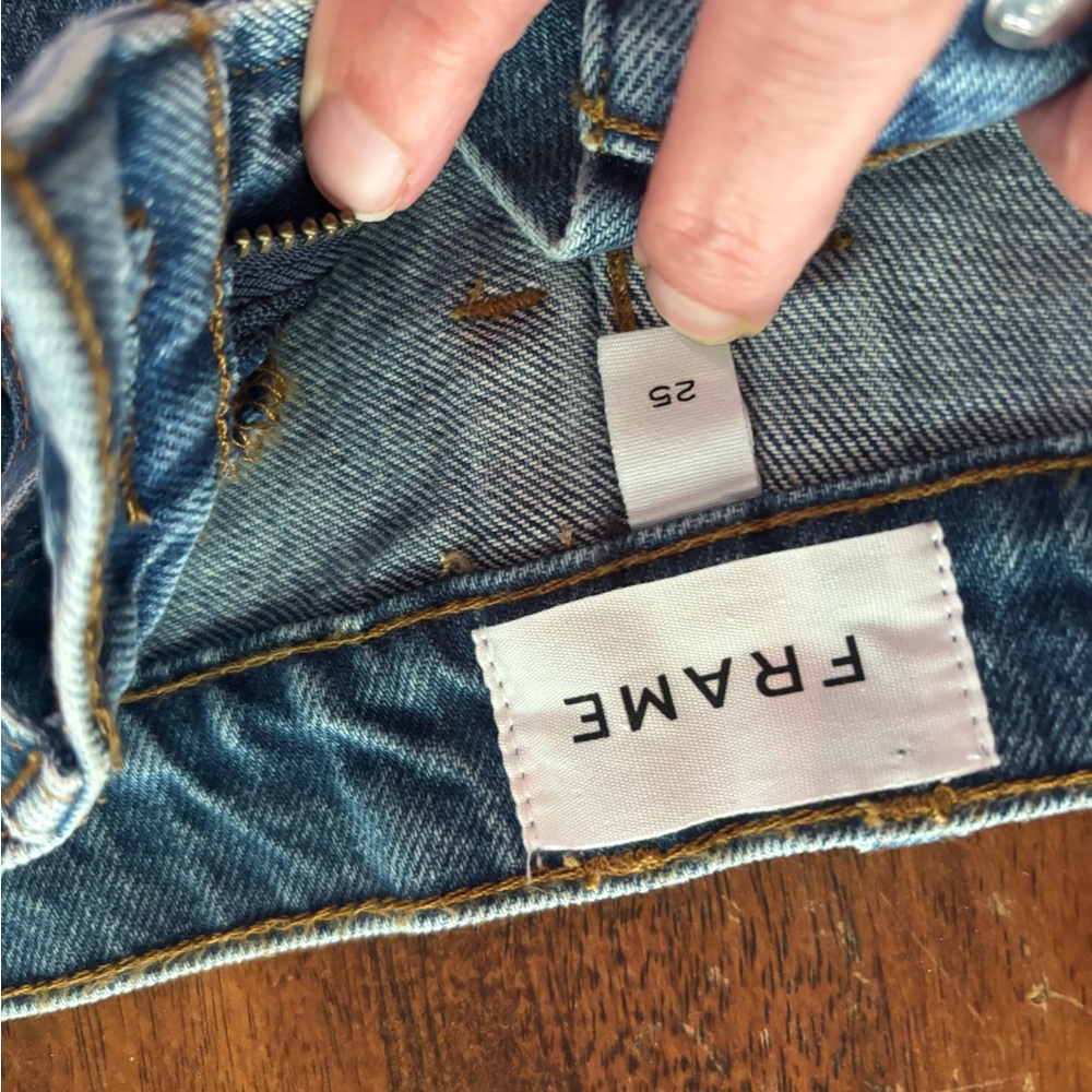 Frame Denim Blue Flare Wide Leg Jeans - Picture 6 of 6